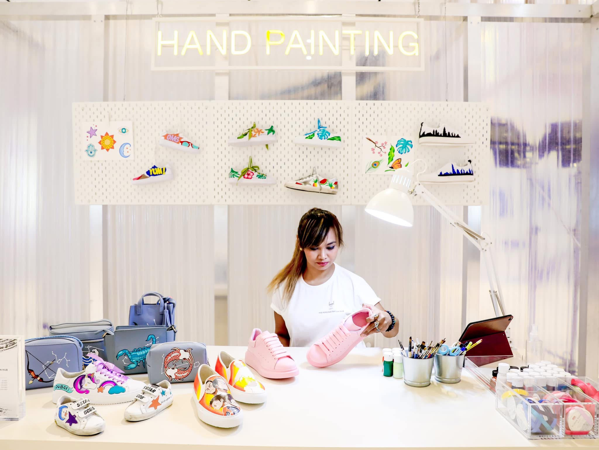 The Hand Painting station seen from the shop floor
