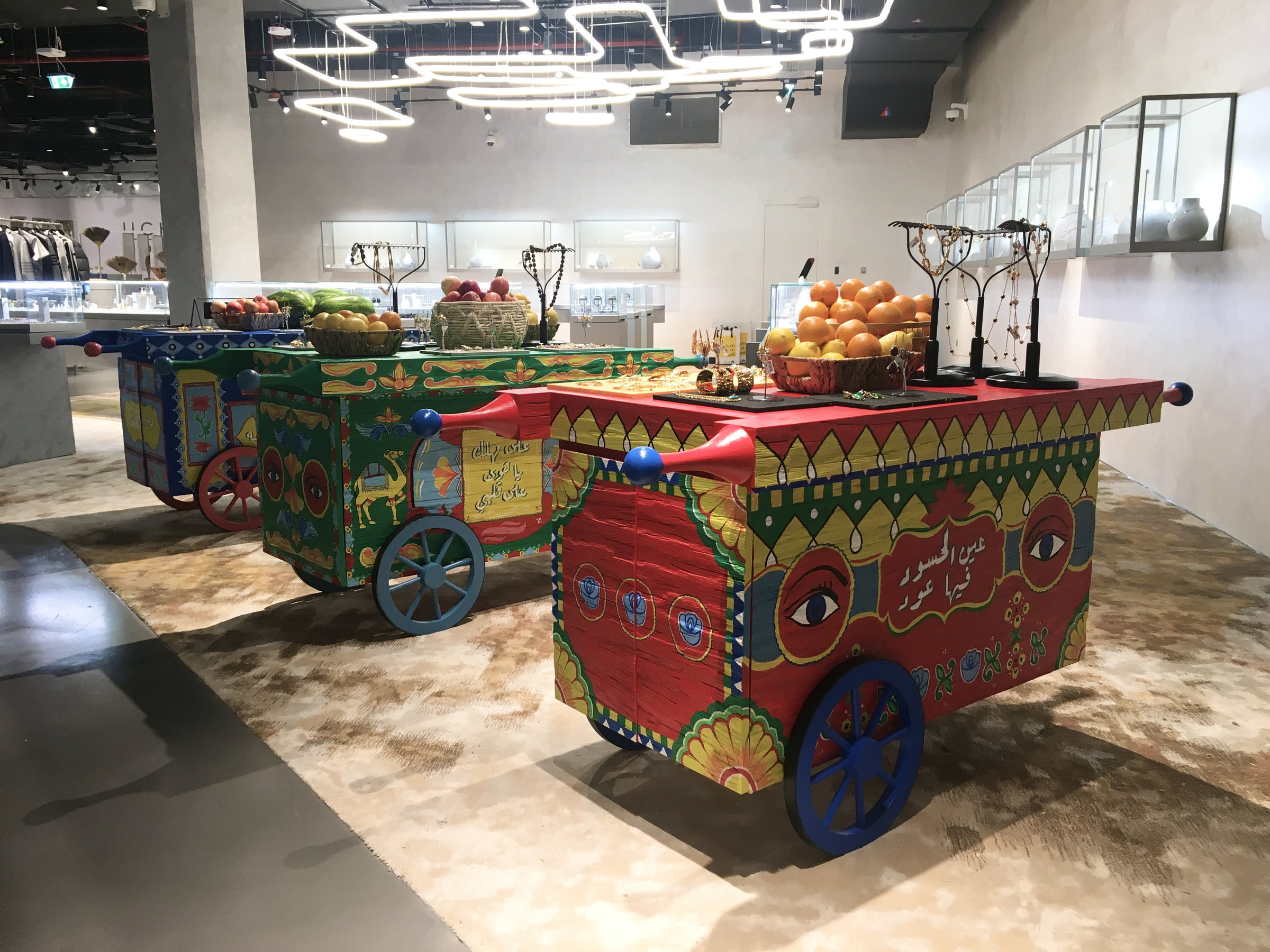 Second truck-art cart with red wheels at That