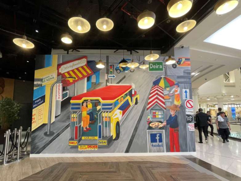 Hand-painted mural — photo 1